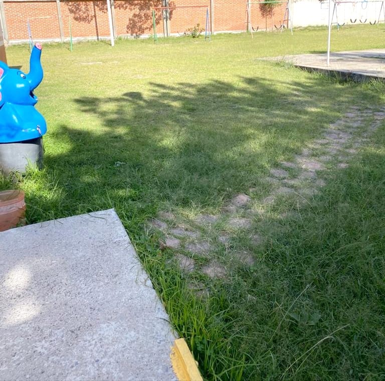 Ayuntamiento de Apetatitlán brinda mantenimiento a áreas verdes de escuelas